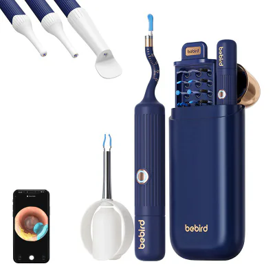Otoscop Bebird EarSight Plus cu cameră pentru curățarea urechii (albastru)