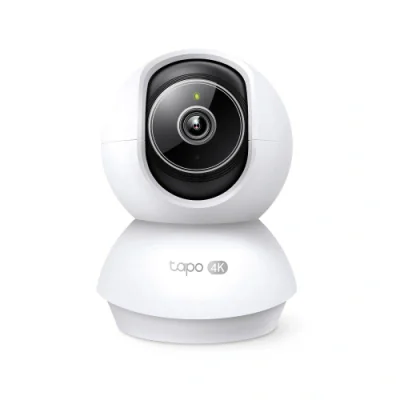 Pan/Tilt AI Home Security Wi-Fi Camera SPEC: 4K 8MP (3840×2160), 2.4 GHz, Horizontal 360º FEATURE: Pan/Tilt, Smart AI Detection and Notifications (motion, people, pets, cars, baby crying, abnormal sound), AI Smart Tracking, Sound and Light Alarm, Rem