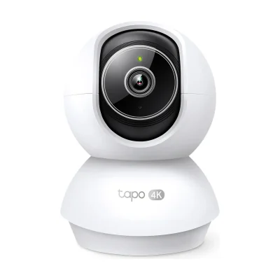 Pan/Tilt AI Home Security Wi-Fi Camera SPEC: 4K 8MP (3840×2160), 2.4 GHz, Horizontal 360º FEATURE: Pan/Tilt, Smart AI Detection and Notifications (motion, people, pets, cars, baby crying, abnormal sound), AI Smart Tracking, Sound and Light Alarm, Rem