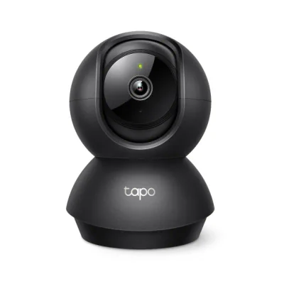 Pan/Tilt Home Security Wi-Fi Camera SPEC: 1080p, 2.4 GHz, Horizontal 360º FEATURE: Pan/Tilt, Smart Detection and Notifications (motion, people, baby crying), Motion Tracking, Sound and Light Alarm, Remote Control, Two-Way Audio, Voice Control (Works 