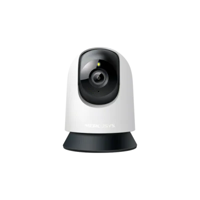 Pan/Tilt Home Security Wi-Fi Camera SPEC:2K (2304x1296), 2.4 GHz, Horizontal 360º FEATURE: Pan/Tilt, Smart Detection and Notifications (motion, person, baby crying), Motion Tracking, Sound and Light Alarm, Remote Control, Two-Way Audio, Voice Control