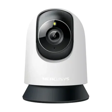Pan/Tilt Home Security Wi-Fi Camera SPEC:2K (2304x1296), 2.4 GHz, Horizontal 360º FEATURE: Pan/Tilt, Smart Detection and Notifications (motion, person, baby crying), Motion Tracking, Sound and Light Alarm, Remote Control, Two-Way Audio, Voice Control