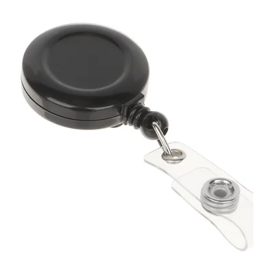 Pandantiv retractabil tip yo-yo NJ-1, negru, cablu 60 cm