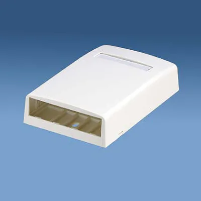 PANDUIT CBX4IW-AY Mini-Com Surface Mount Box 4 Port Off White "CBX4IW-AY"