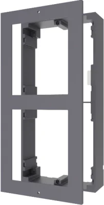 Panou frontal pentru 2 module de videointerfon modular Hikvision DS-KD-ACW2; permite conectarea a 2 module de interfon modular; mont areaplicata; material aluminiu; dimensiuni: 219mm x 107mm × 4mm;