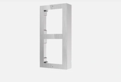 Panou frontal pentru 2 module de videointerfon modular Hikvision DS-KD- ACW2/S; permite conectarea a 2 module de interfon modular; montare aplicata; material otel inoxidabil; dimensiuni: 219mm x 107mm x 4mm;