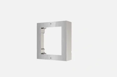 Panou frontal pentru un modul videointerfon modular Hikvision DS-KD- ACW1/S; montare aplicata; material otel inoxidabil; dimensiuni: 117mm x 1 07mm x4mm;