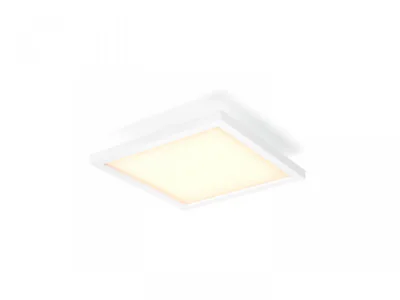 Panou LED Philips Hue Aurelle SQ, Bluetooth, 19W, 1940 lm, luminaalba(2200-6500K), IP20, 30cm, Aluminiu, Alb, Intrerupator cu variatorinclus