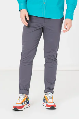 PANTALONI LUNG CASUAL BARBATI  GREY L