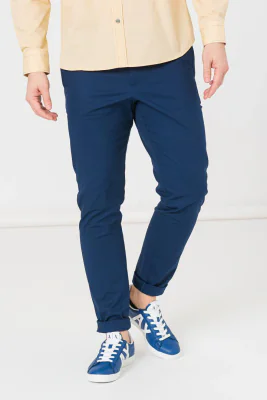 PANTALONI LUNG CASUAL BARBATI  NAVY S