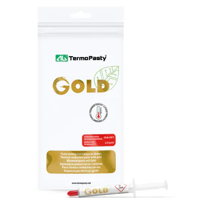 Pastă termoconductoare AG TERMOPASTY AG-GOLD/3G, seringă 3 g, > 3,57 W/(m·K)