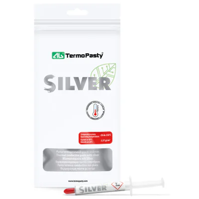 Pastă termoconductoare AG TERMOPASTY AG-SILVER/3G, seringă 3 g, > 3,8 W/(m·K)