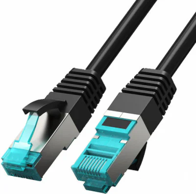 Patch cord FTP Vention, Cat. 5E, RJ-45 (T) la RJ-45 (T), 5m, AWG 26, 1000 Mbps, ecranat, negru, "VAP-B05-B500" - 6922794713703