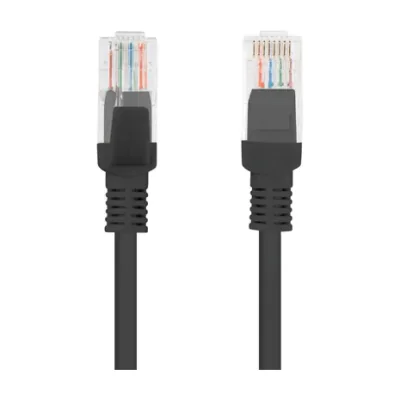 Patch cord Lanberg Cat.5e UTP, 20 metri, negru, Fluke Passed
