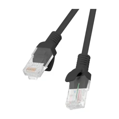 Patch cord Lanberg Cat.6 UTP, 2 metri, negru, Fluke Passed