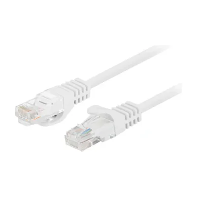 Patch Cord Lanberg Cat.6 UTP, 3 metri, alb, set 10 bucăți, testat Fluke