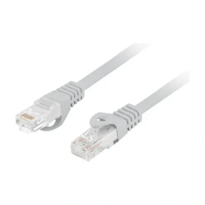 Patch cord Lanberg Cat.6 UTP LSZH, cupru, 3 metri, gri, Fluke Passed