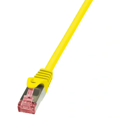 PATCH CORD S/FTP LOGILINK Cat6, LSZH, cupru, 1 m, galben, AWG27, dublu ecranat "CQ2037S"