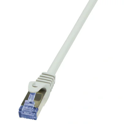 PATCH CORD S/FTP LOGILINK Cat6a, LSZH, cupru, 1 m, gri, AWG26, dublu ecranat "CQ3032S"