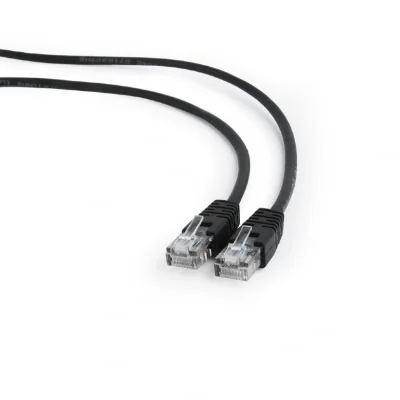 GEMBIRD PP12-0.25M/BK patchcord RJ45 cat.5e UTP 0.25m black