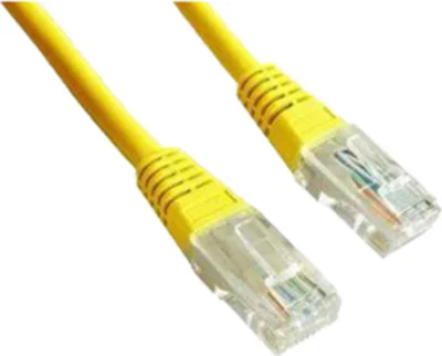 GEMBIRD PP12-0.5M/Y Gembird patchcord RJ45 cat.5e UTP 0.5m yellow