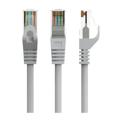 PATCH CORD UTP GEMBIRD Cat6, cupru-aluminiu, 5 m, gri, AWG26, "PP6U-5M"