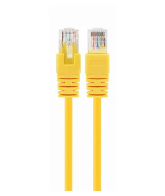 PATCH CORD UTP SPACER Cat5e, cupru-aluminiu, 0.25 m, galben, AWG26, "SP-PT-CAT5-0.25M-Y"