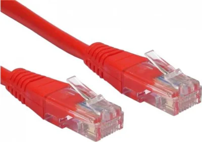PATCH CORD UTP SPACER Cat5e, cupru-aluminiu, 2 m, rosu, AWG26, "SP-PT-CAT5-2M-R"