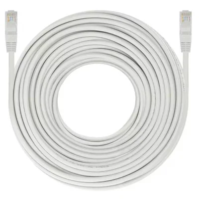 PATCH CORD UTP SPACER Cat6, cupru-aluminiu, 20 m, alb, AWG26, "SPPC-UTP-CAT6-20M"
