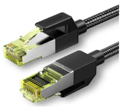 Patch cord UTP UGREEN 80424, Cat7, F/FTP (FFTP), 3 metri, RJ-45 tată - RJ-45 tată