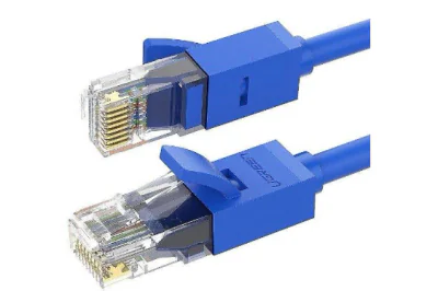 PATCH CORD UTP Ugreen Cat6, "NW102" fire din cupru, viteza maxima 1 Gbps, 15m, albastru "11207" - 6957303882076
