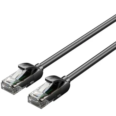 Patch cord UTP Vention, Cat. 5e, RJ-45 (T) la RJ-45 (T), 1.5m, AWG 26, 1000Mbps, negru, "IABBG" - 6922794781405