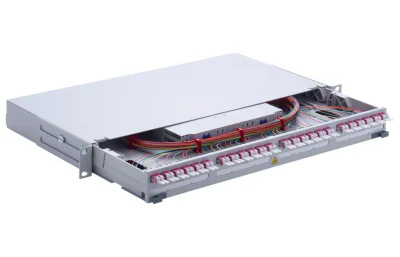 PATCH PANEL 12XLC-DUPLEX OM4/1U GRAY R816226 R&M