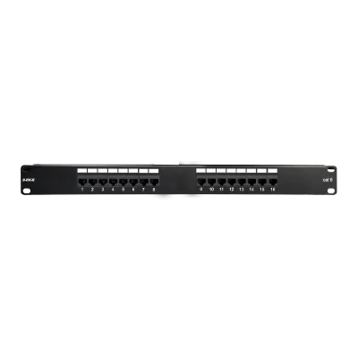 Patch panel echipat Cat.6 UTP, 1U, 16 porturi BH-07-00109-015-00-02