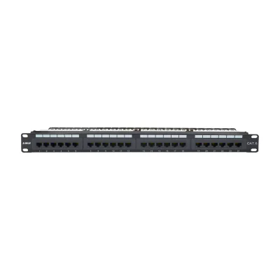 Patch panel echipat Cat6 UTP, 1U, 24 de porturi BH-07-00110-015-00-02