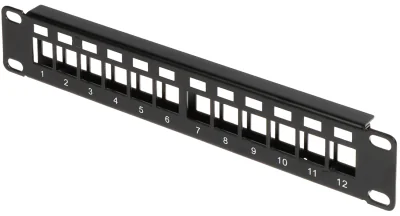 Patch panel Keystone de 10" PP10-12/K, 12 locuri