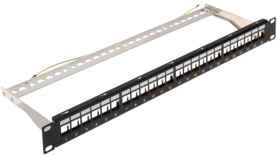 Patch panel Keystone DELTA NETWORK PP-24/FX/C, 24 de locuri, metal