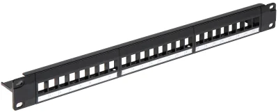 Patch panel Keystone DELTA NETWORK PP-24/FX/C1, 24 de locuri, metal / plastic