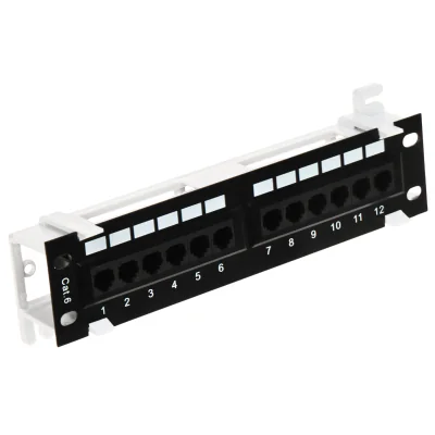Patch panel RJ-45 PP10-12/RJ/6, 10", 1 U