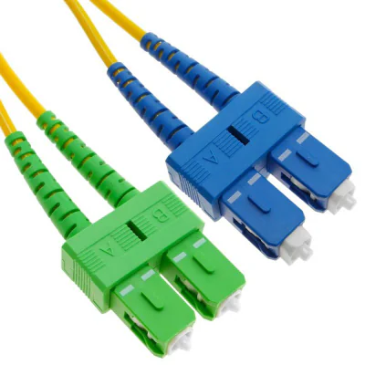 Patchcord FO SC/APC-SC/PC, SM OS2 9/125, manta LSZH 3.0mm, duplex 2m "SC/APC-SC/PC-SM/DX-2"