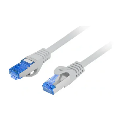 Patchcord Lanberg Cat.6A S/FTP, LSZH, CCA, 0,25 metri, gri