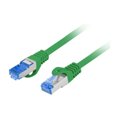 Patchcord Lanberg Cat.6A S/FTP, LSZH, CCA, 0,25 metri, verde