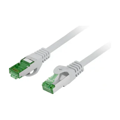 Patchcord Lanberg Cat.7 S/FTP, 0,5 metri, LSZH, gri, conductor cupru