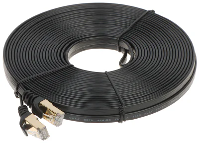 Patchcord S/FTP cat. 7 UNITEK RJ45/7/15-FL, 15 m, negru