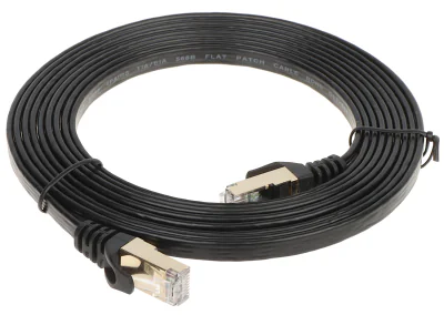 Patchcord S/FTP cat. 7 UNITEK RJ45/7/3.0-FL, 3 m, negru
