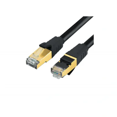 Patchcord SFTP RJ45-RJ45 Cat.7, LSZH, 5m, negru - EMTEX "SFTP-7-5-BK-LSZH-EMT"
