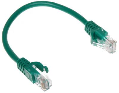 Patchcord UTP cat. 5e RJ45/0.2-GREEN, 0,2 m, verde