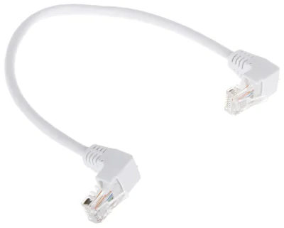 Patchcord UTP cat. 5e RJ45/0.25-KK/W, 0,25 m, alb