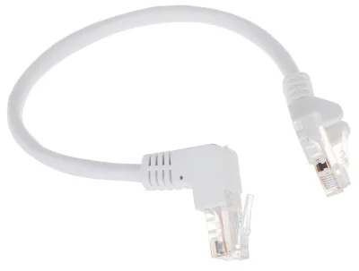 Patchcord UTP cat. 5e RJ45/0.25-PK/W, 0,25 m, alb, mufe drepte