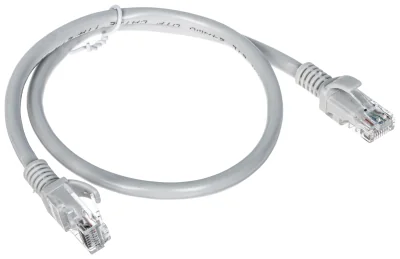 Patchcord UTP cat. 5e RJ45/0.5-GREY, 0,5 m, gri